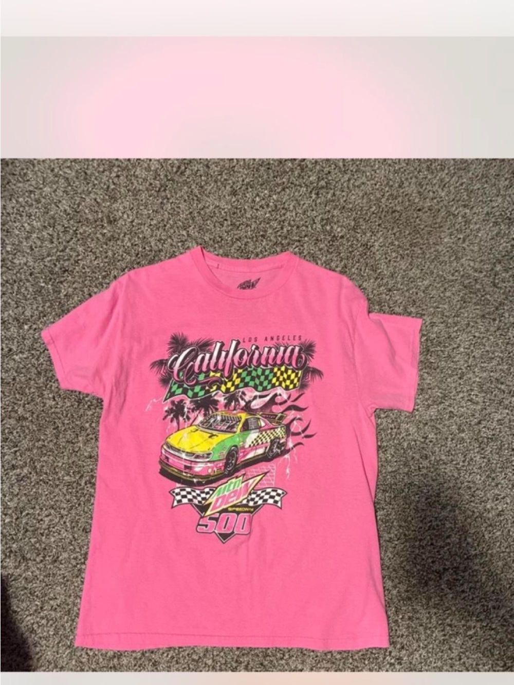 California Racing Graphic Tee - Pink